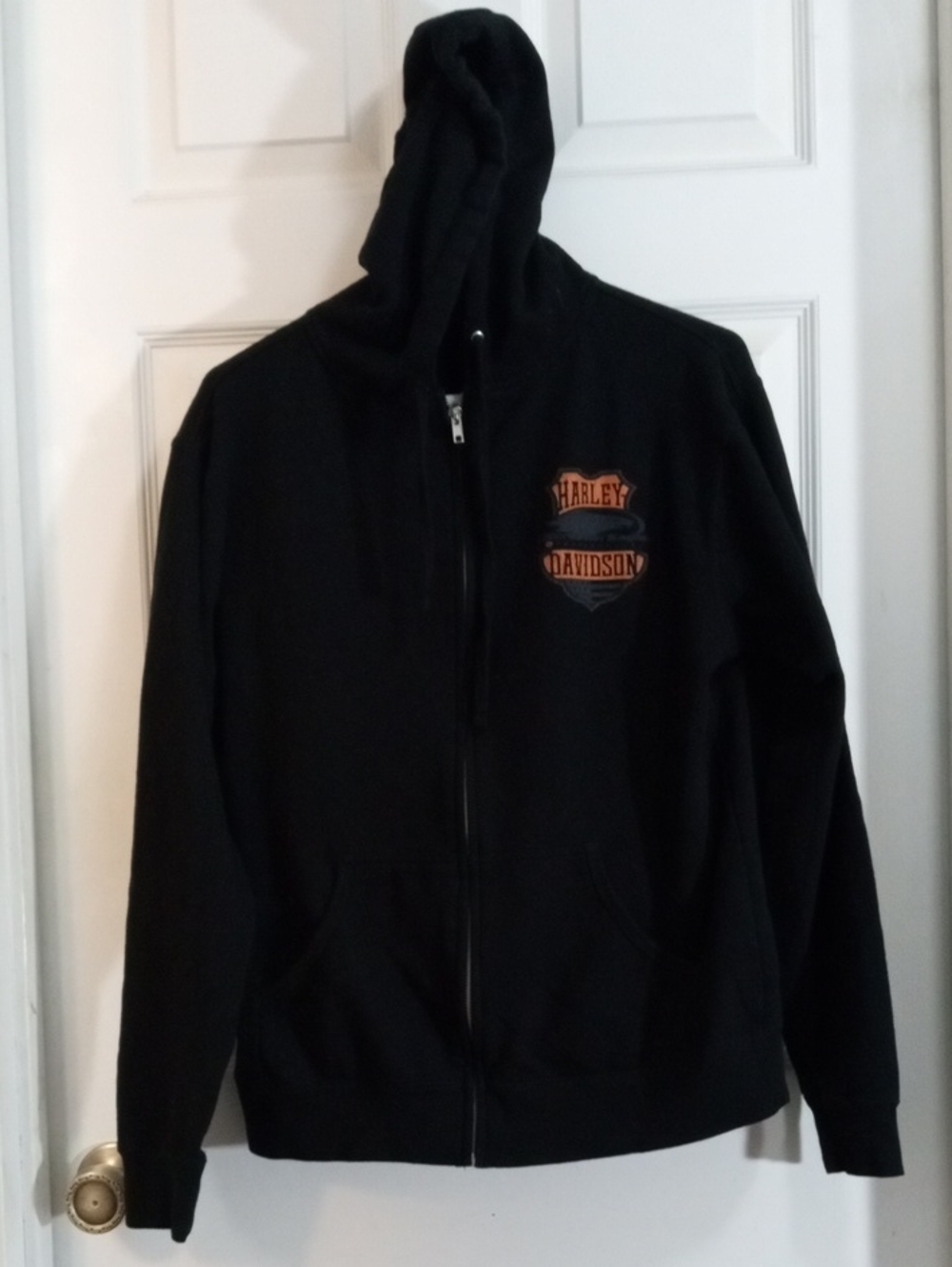 Harley-Davidson WWP Screamin’ Eagle Black Full Zip Hoody Men’s Large.